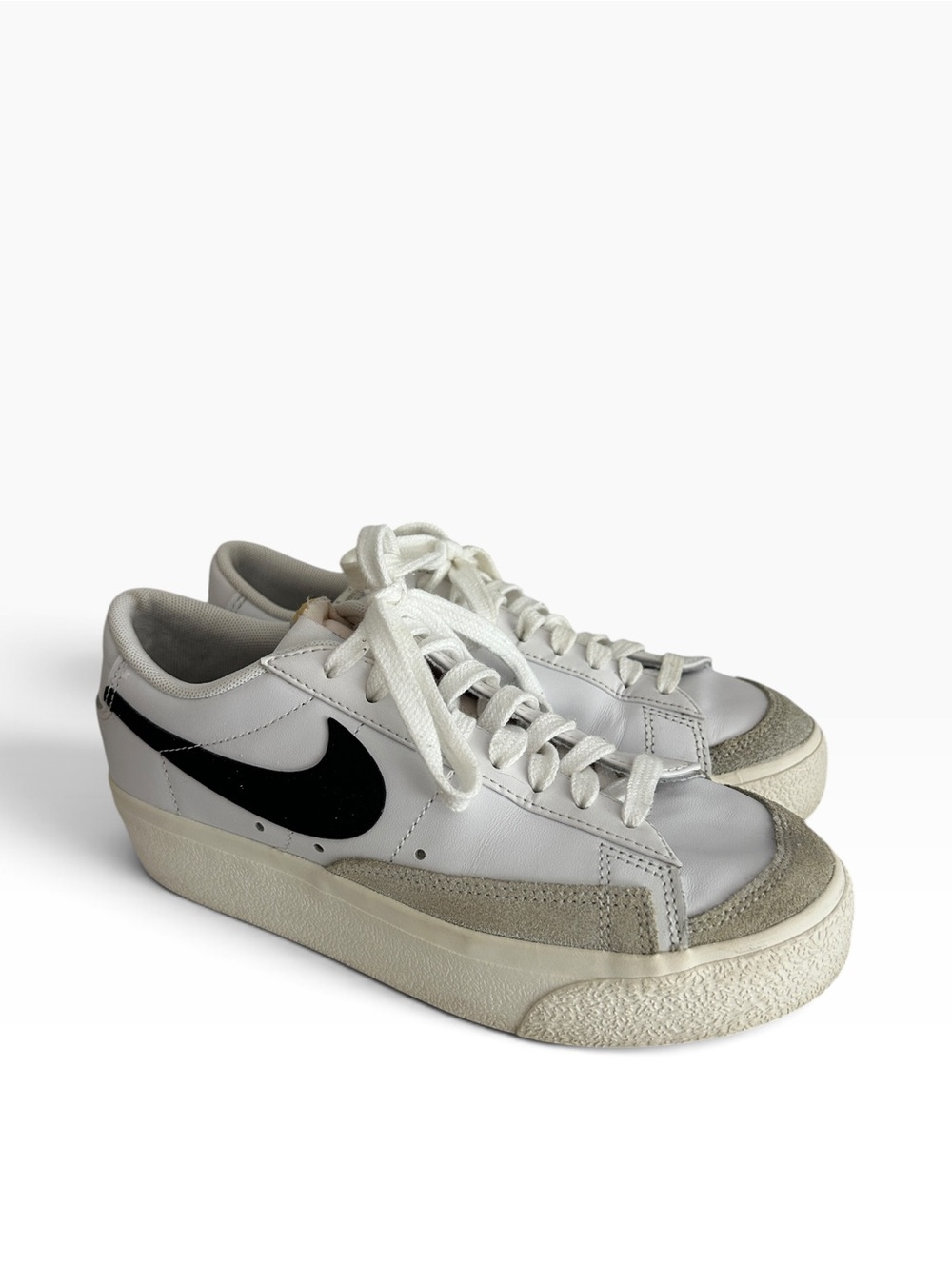NIKE | Blazer Low Platform "White/Black" sneakers Leather Low-Top